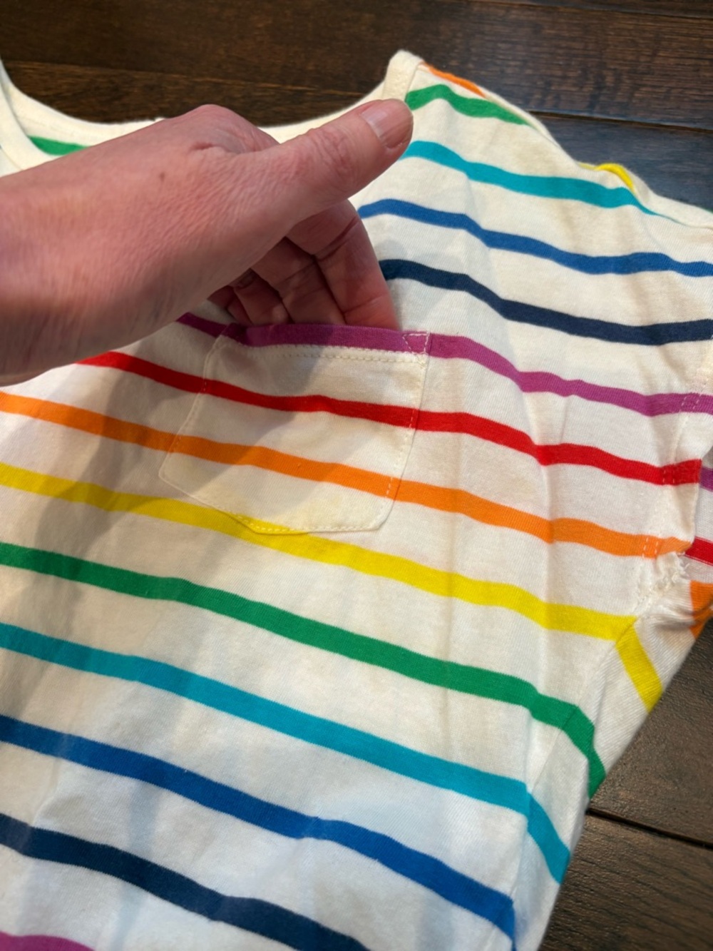 Primary Girls Rainbow Stripe Sleeveless Romper Size 10 100% Cotton - Picture 5 of 9